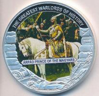 Libéria 2009. 5$ ezüstözött Cu "Nagy Hadvezérek / Árpád fejedelem" T:PP
Liberia 2009. 5 Do...