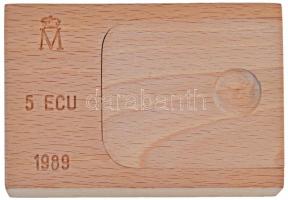 Spanyolország 1989. 5E Ag fa dísztokban, sorszámozott tanúsítvánnyal T:2 (exPP)
Spain 1989. 5 Ecu Ag...