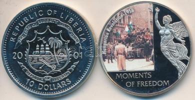 Libéria 2001. 10$ CuNi "Szabadság pillanatai - Magyar Szabadságharc 1848-49." multicolor +...