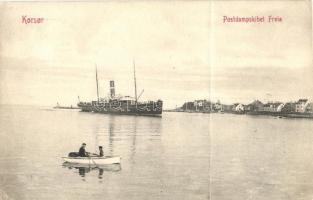 Korsor, Postdampskibet Freia / steamship (fa)