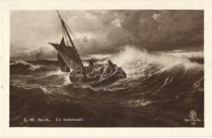 2 db RÉGI képeslap; Christiania, hajó / 2 old postcards; Christiania, ship
