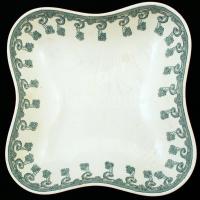 Antik Zsolnay hiányos szecessziós készlet, levonóképes, néhányon hajszálrepedések, jelzett, összesen...