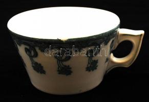 Antik Zsolnay hiányos szecessziós készlet, levonóképes, néhányon hajszálrepedések, jelzett, összesen...