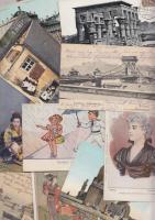 134 főként régi motívum lap, üdvözlőlap, folklór, gyerek, hölgy, törpe, katonai, vallás témájú lapok...