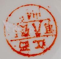 3 db bögre, kettőn hajszálrepedések, matricások, egyik jelzett, m:9,5 cm