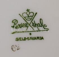 Rosenthal selb Bavaria porcelán csésze + csészealj, kézzel festett, jelzett, apró kopásnyomokkal, d:...