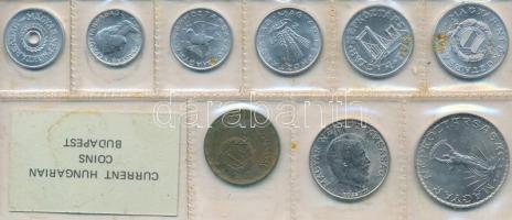 1973. 2f-10Ft 9db klf érmés forgalmi sor fóliatokban T:1