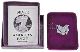 Amerikai Egyesült Államok 1989S 1$ Ag "Amerikai Sas" eredeti dísztokban, tanúsítvánnyal T:...