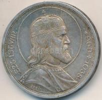 1938. 5P Ag "Szent István" T:2 patina Adamo P8.1