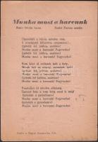 cca 1950-1960 A Magyar Kommunista Párt szórólapjai, benne Rajk László és Kádár János életrajzával