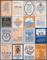 1915 Grafikai Szemle, Bíró és Schwarz, Nyomtatvány kiállítás 16 db-os levélzáró kisív