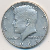 Amerikai Egyesült Államok 1964. 1/2$ Ag "Kennedy" T:2 USA 1964. 1/2 Dollar Ag "Kennedy" C:XF Krause KM#202