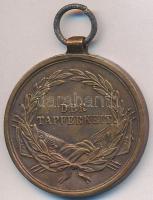 1914. "Ferenc József Bronz Vitézségi Érem "Der Tapferkeit" Br kitüntetés mellszalag n...