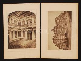 Vegyes metszet ill. fénynyomat tétel, öszesen 4 db, 2+2: Das Gebaude für die Staats- Krieg- und Mari...