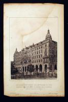 Vegyes metszet ill. fénynyomat tétel, öszesen 7 db, 2+5: Arkadenhauser neben dem Rathause in Wien. M...