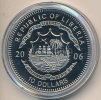 Libéria 2006. 10$ "Szabadság pillanatai - Woodstock-i Fesztivál 1969" multicolor T:PP Liberia 2006. 10 Dollars "Moments of Freedom-Woodstock Festival 1969." multicolor C:PP