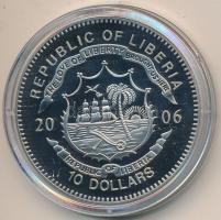 Libéria 2006. 10$ "Szabadság pillanatai-Közép-Keleti béke 1978." multicolor T:PP Liberia 2006. 10 Dollars "Moments of Freedom-Peace in the Middle-East 1978." multicolor C:PP