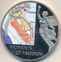 Libéria 2006. 10$ "Szabadság pillanatai - Indokína függetlensége 1954." multicolor T:PP Liberia 2006. 10 Dollars "Moments of Freedom-Independence of Indichina 1954." multicolor C:PP