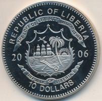 Libéria 2006. 10$ "Szabadság pillanatai - Indokína függetlensége 1954." multicolor T:PP
Li...