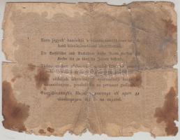 1848. 10Ft "Kossuth bankó" T:IV
Adamo G111