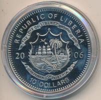 Libéria 2006. 10$ "Szabadság pillanatai-Martin Luther King 1963." multicolor T:PP Liberia 2006. 10 Dollars "Moments of Freedom-Martin Luther King 1963." multicolor C:PP