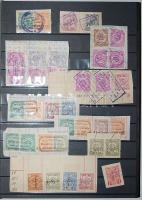 PERU 700 db okmánybélyeg kivágásokon + 20 db okmánybélyeges okmány az ötvenes évekből