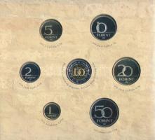 2005. 1Ft-100Ft 7klf db + 10Ft "József Attila" dísztokos szettben T:PP