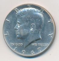 Amerikai Egyesült Államok 1967. 1/2$ Ag "Kennedy" T:2 USA 1967. 1/2 Dollar Ag "Kennedy" C:XF