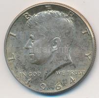 Amerikai Egyesült Államok 1964. 1/2$ Ag "Kennedy" T:2 USA 1964. 1/2 Dollar Ag "Kennedy" C:XF Krause KM#202