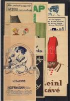 1900-1920. 10 db dekoratív számolócédula közte litho / 10 Stk. dekor. Zahlzetteln dabei Litho