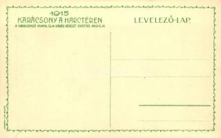 1915 Christmas, Central powers, flags, coat of arms; military propaganda, litho