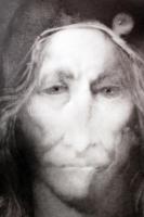 Hollóháza Szász Studió: Férfi fej. Számozott (3/20) porcelán  falitányér, jelzett, hibátlan, d:30,5 ...