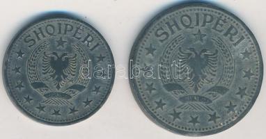 Albánia 1947. 2L Zn + 5L Zn T:2-
Albania 1947. 2 Leke Zn + 5 Leke Zn C:VF