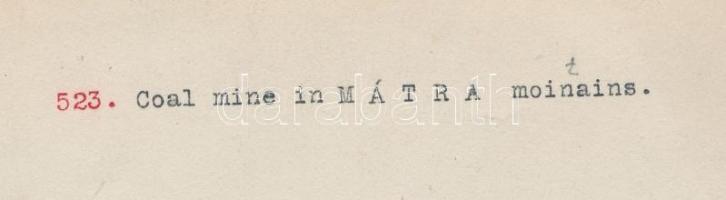 cca 1925 Kerny István (1879-1963): Szénbánya a Mátrában, feliratozott, aláírt vintage fotóművészeti ...