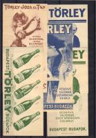 1910. 10 db klf. dekoratív Törley számolócédula / 5 versch. dekor. Sekt-Zahlzetteln