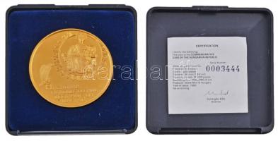 Bognár György (1944-) 1989. "1956-1989 Magyar Köztársaság Emlékérem" Cu aranyozott nagymér...