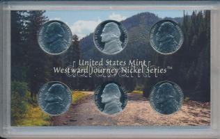 Amerikai Egyesült Államok 2004D 5c Cu-Ni (2xklf) + 2004S 5c Cu-Ni (2xklf) + 2004P 5c Cu-Ni (2xklf) &...