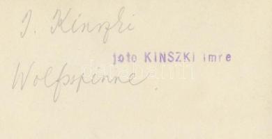 cca 1932 Kinszki Imre (1901-1945): Farkaspók, pecséttel jelzett, aláírt vintage fotóművészeti alkotá...