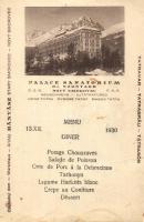 Újtátrafüred, Dr. Szontagh Palota szanatórium, reklám / sanatorium advertisement (fa)