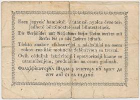 1849. 15Kr "Kossuth bankó" T:III-