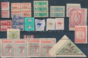 22 db tagsági, segély, takarék, biztosítás, stb bélyeg