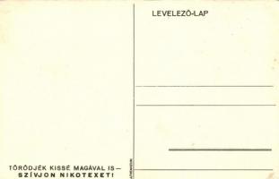 Nikotex advertisement, child with cigarette s: Berger