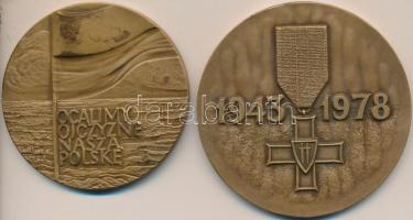 Lengyelország 1978. "Lengyel Néphadsereg" Br emlékérem tokban. Szign.: Jan Mankiewicz (80m...