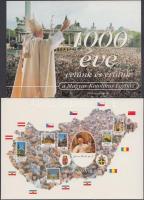 4 db MODERN vallási témájú motívum lap: II János Pál pápa / 4 modern motive cards, Pope Saint John P...