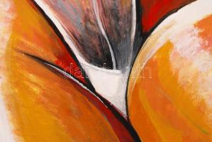 Fenster T. Gábor (1981-): Show girl. Akril, farost, jelzett, 50×60 cm