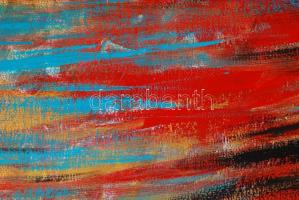 Fenster T. Gábor (1981-): Show girl. Akril, farost, jelzett, 50×60 cm