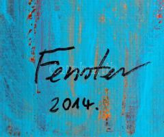 Fenster T. Gábor (1981-): Show girl. Akril, farost, jelzett, 50×60 cm