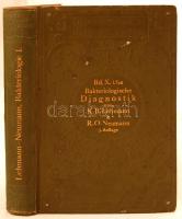 K. B. Lehmann prof. dr.,  R. O. Neumann prof. dr. Med. et Phil: Bakterologie und Bakterologische Diagnostik. Atlas und Grundriss. München, 1910, J. F. Lehmanns. Színes képekkel illusztrált kiadvány. Dombornyomott, aranyozott, kiadói vászon kötésben, jó állapotban.