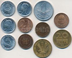 1926. 1f Br + 1946-1947. 2f tombak (3x) + 1948-1955. 5f Al (4x) + 1947-1948. 20f Cu-Al (2x) + 1969. ...