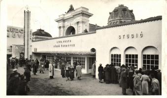 1941 Budapest, Nemzetközi Vásár, Posta pavilon, rádió üzenetküldő központ; So. Stpl